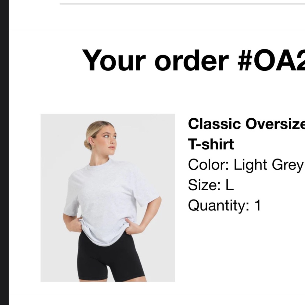 Oner Active Light Grey Short Sleeve Tee